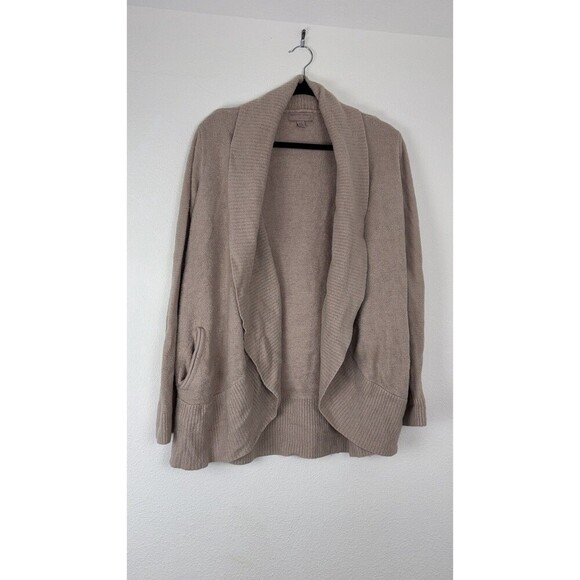 Barefoot Dreams Sweaters - Barefoot Dreams Cozychic Lite Open Front Cardigan Women’s L/XL Taupe Style 452
